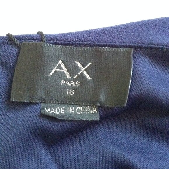 NWT Armani Exchange AX-14 Palazzo Pant Suit; Pockets, Navy, Avant Garde, Classic - Picture 3 of 6